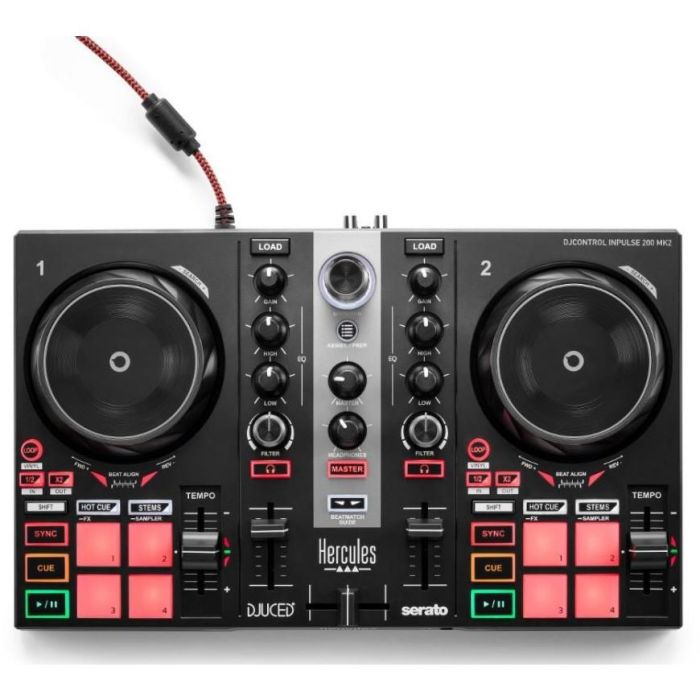 Hercules Consola DJ Control Inpulse 200 MK2 - Compatible con Serato DJ Lite y DJUCED, 4780940 0 Hercules Consola DJ Control Inpulse 200 MK2 - Compatible con Serato DJ Lite y DJUCED, 4780940 0