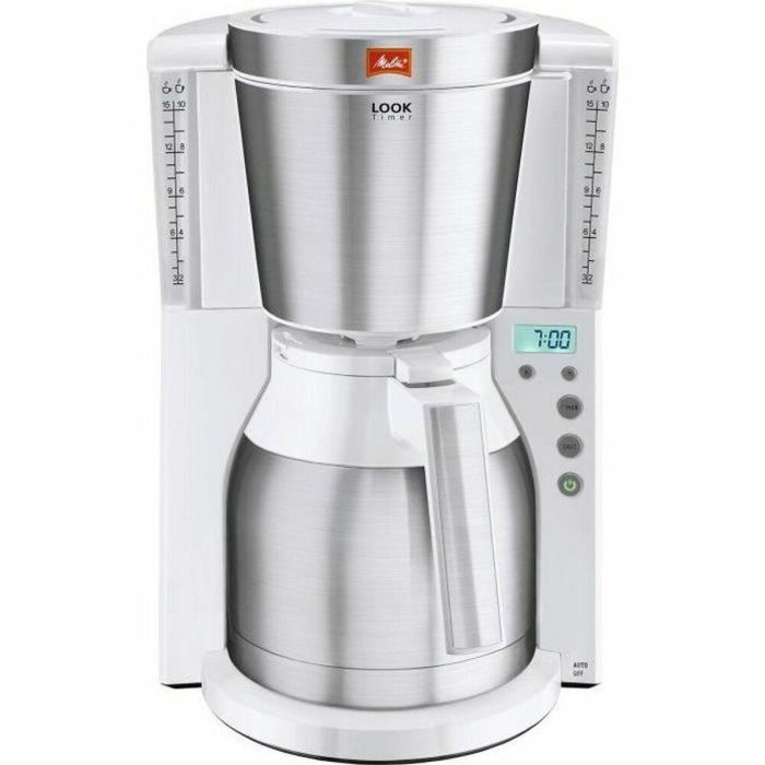 MELITTA Look IV Therm Timer 1011-15 Cafetera Blanco / Acero cepillado