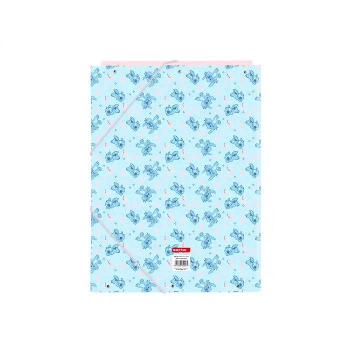 Safta Carpeta carton folio gomas solapas Stitch Ohana 1