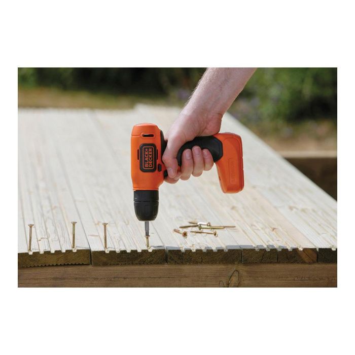 Taladro atornillador ultra compacto 7,2v bdcd8-qw black+decker 5