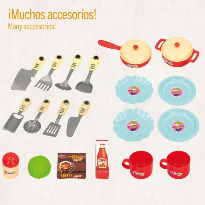 Cocina de Juguete Colorbaby 23 Piezas 37 x 47 x 23 cm 1 Cocina de Juguete Colorbaby 23 Piezas 37 x 47 x 23 cm 1