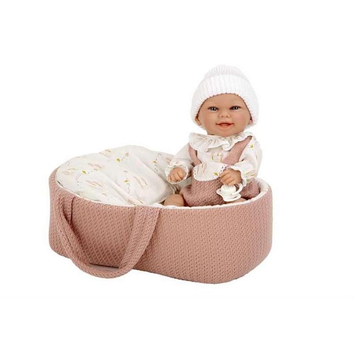 Muñeca elegance babyto rosa con capazo (cuerpo vinyl, sexo niña)incluye chupete en bolsa. 33 cm 5