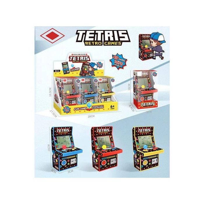 Roymart Maquinas Marcianitos Tetris 49 Juegos Expositor 6 Ud