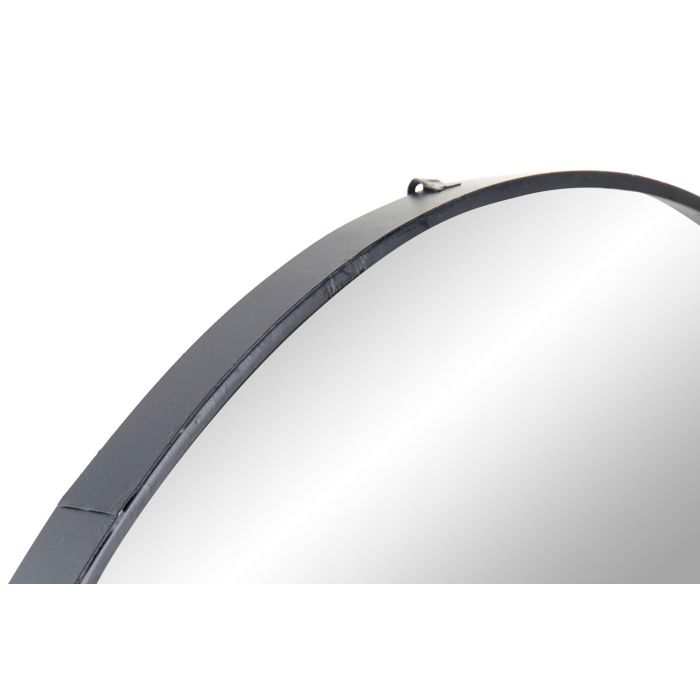 DKD Home Decor Espejo Industrial Home Loft Negro Marron 8 x 58 x 61 cm