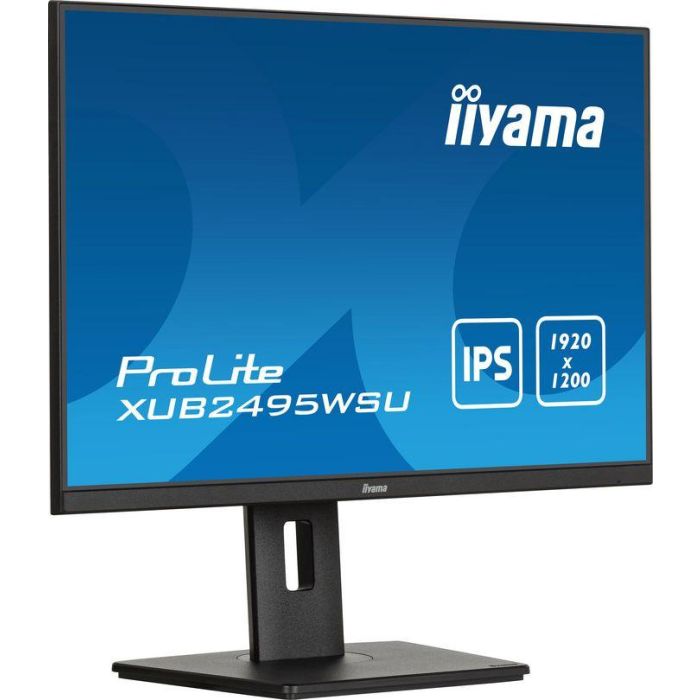 iiyama 24,1" IPS-panel, 1920x1200, 300cd/m², HDMI, DP, 4ms, Speakers, USB 3x 3.2+1xC (15W), 15cm Height adj. Stand 10 iiyama 24,1" IPS-panel, 1920x1200, 300cd/m², HDMI, DP, 4ms, Speakers, USB 3x 3.2+1xC (15W), 15cm Height adj. Stand 10