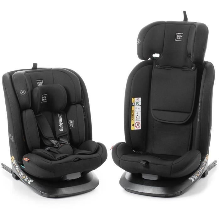 BABYAUTO BAB8435593704172 Silla de coche Across I-Size Isofix Giratoria Reclinable Grupo 0/1/2/3 (40-150 cm) con Reductor Negro 2