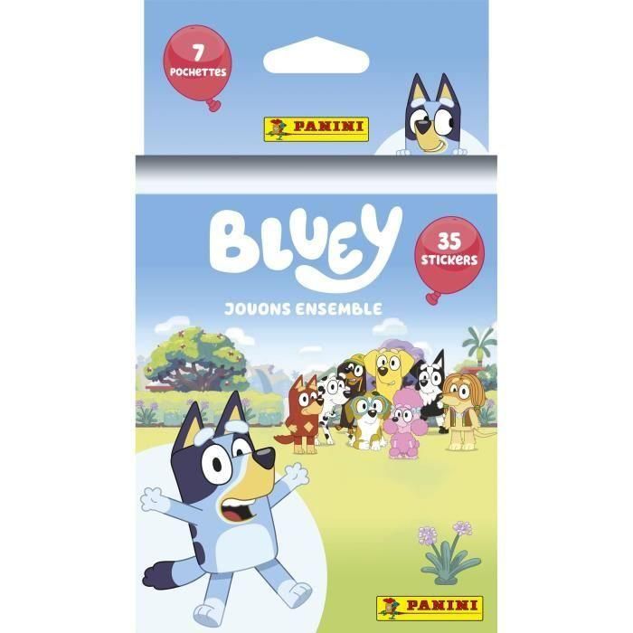Panini PAN8051708022735 Pegatinas Bluey 2 Blíster de 7 Fundas