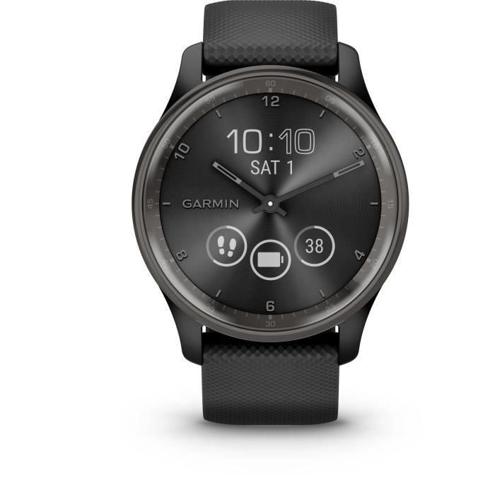 Garmin GAR0753759309428 Reloj Conectado Vivomove de Tendencia con Correa de Silicona Black WW 1