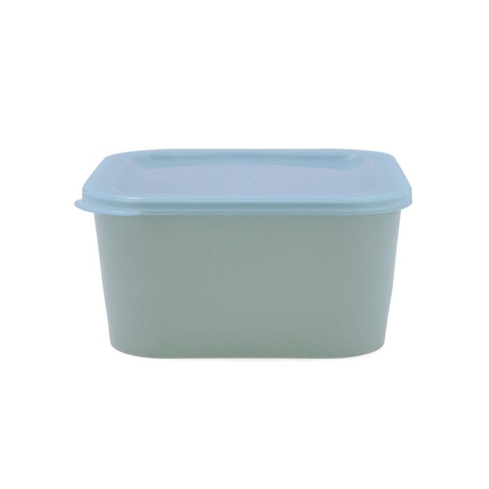 Fiambrera Cuadrada con Tapa Quid Inspira 1,3 L Verde Plástico (12 Unidades) 2