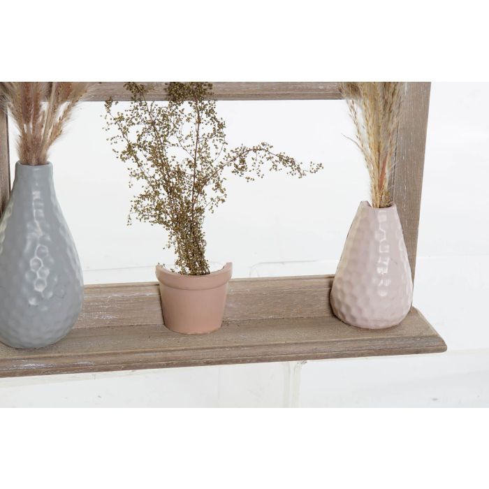 DKD Home Decor Decoracion Pared Boho Natural Rosa MDF 30 x 45 x 5 cm (4 Unidades) 2