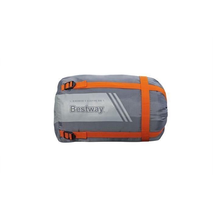 Saco de dormir - BESTWAY - 68103 - 180 x 75 cm - Ideal de 3°C a 8°C - Poliéster 210T 4 Saco de dormir - BESTWAY - 68103 - 180 x 75 cm - Ideal de 3°C a 8°C - Poliéster 210T 4