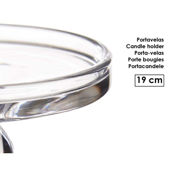 Candelabro Cristal Anillo S 19Cm Giftdecor (12 Unidades) 3 Candelabro Cristal Anillo S 19Cm Giftdecor (12 Unidades) 3