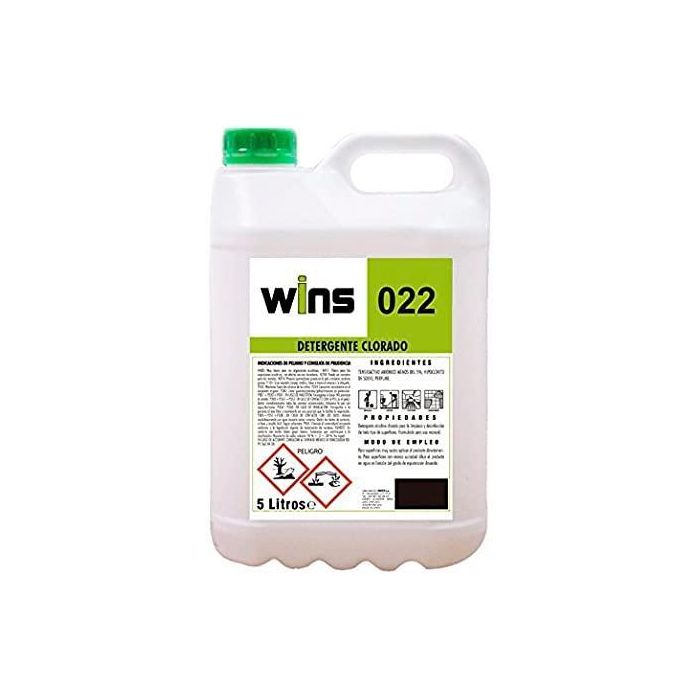 Vinfer Detergente Alcalino Clorado para Limpieza e Higienización, Aroma a Pino, 5L