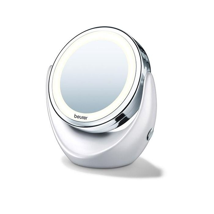 Beurer BS-49 Espejo Cosmético con Luz LED, 12 Luces, 5 Aumentos, Portátil
