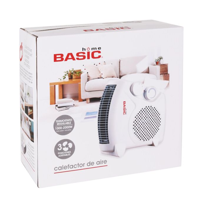 Calefactor de Aire Basic Home 1000-2000W 2 Posiciones (4 Unidades) 2 Calefactor de Aire Basic Home 1000-2000W 2 Posiciones (4 Unidades) 2