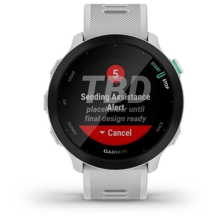 GARMIN Forerunner 55 - Reloj inteligente con GPS - Blanco 1