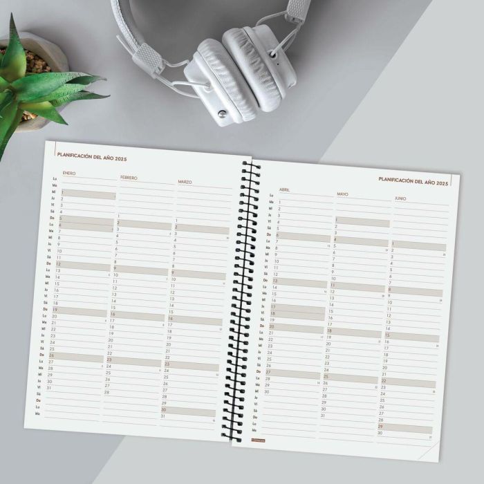 Agenda Finocam YEAR Negro A5 15,5 x 21,2 cm 2025 3