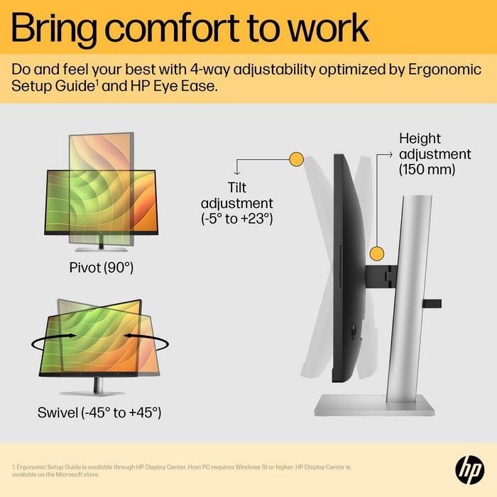 HP E24u G5 FHD USB-C Monitor 22 HP E24u G5 FHD USB-C Monitor 22