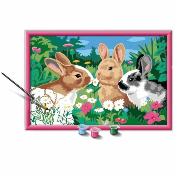 Ravensburger RAV00025847 CreArt Kids Kit Pintura por Números Conejos en el prado 31x21 cm, a partir de 9 años 1 Ravensburger RAV00025847 CreArt Kids Kit Pintura por Números Conejos en el prado 31x21 cm, a partir de 9 años 1