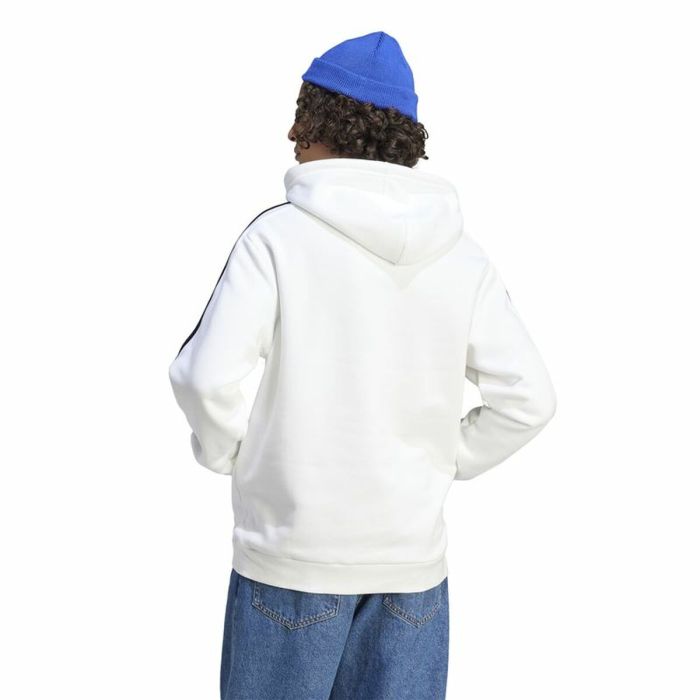 Sudadera con Capucha Hombre Adidas 3S Fl Hd Blanco XL 3 Sudadera con Capucha Hombre Adidas 3S Fl Hd Blanco XL 3