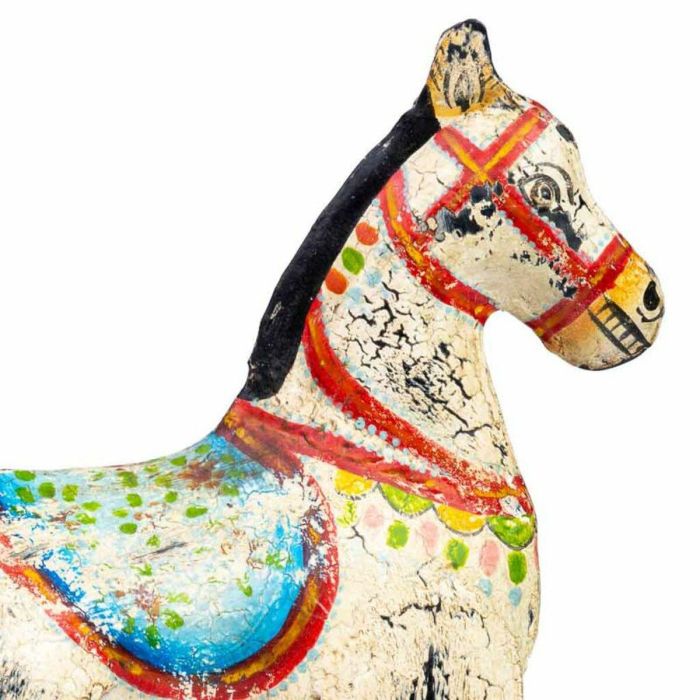 Figura Decorativa Alexandra House Living Madera de mango Caballo 9 x 34 x 31 cm 2