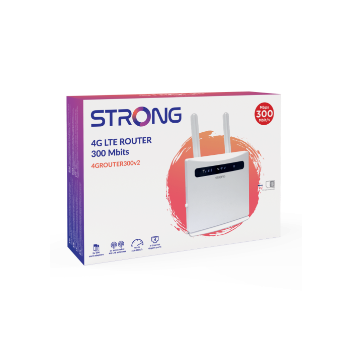 Strong 4GROUTER300V2 Router de telefonía/puerta de enlace/módem Router de red móvil 300 Mbit/s Blanco 5 Strong 4GROUTER300V2 Router de telefonía/puerta de enlace/módem Router de red móvil 300 Mbit/s Blanco 5