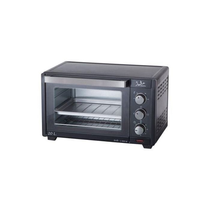 HORNO DE SOBREMESA JATA HN621N - 1400W - CAPACIDAD 20L - FUNCIÓN GRILL - INDICADOR LUMINOSO - TEMPORIZADOR DE 60 MIN - BANDEJA Y PARRILLA EXTRAIBLES 0 HORNO DE SOBREMESA JATA HN621N - 1400W - CAPACIDAD 20L - FUNCIÓN GRILL - INDICADOR LUMINOSO - TEMPORIZADOR DE 60 MIN - BANDEJA Y PARRILLA EXTRAIBLES 0