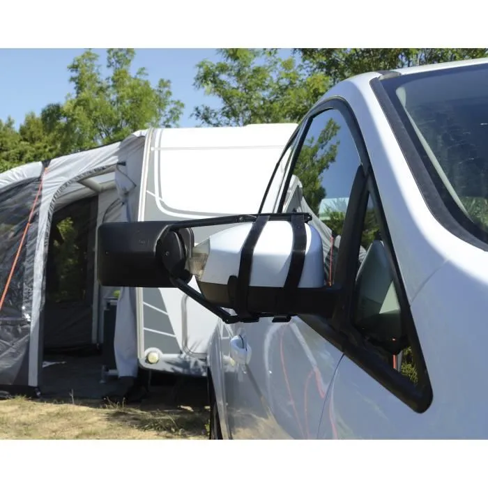 Froli Espejo Retrovisor Adicional Coche, Espejo de Punto Ciego Ajustable, Reversible para Izquierda/Derecha, Montaje Rápido con Correas Elásticas 2