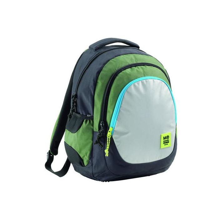 Miquelrius Mochila Triple Berlin Reciclada Rider Green MR19332, RPET, Puerto USB, Capacidad 30L
