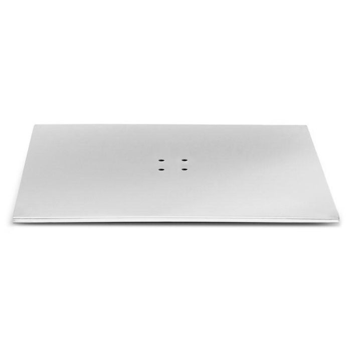 Herrajes Alk C470 Base Plana Cima para Pie de Mesa | Acero Inoxidable 304 Mate
