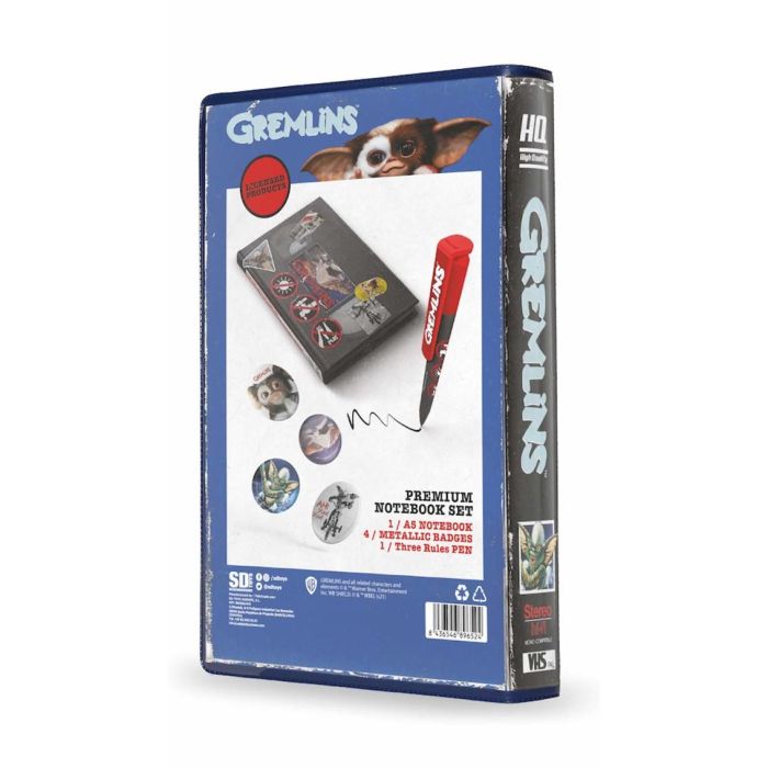 SD Toys Set de Papelería VHS Inspirado en la Película Gremlins 1