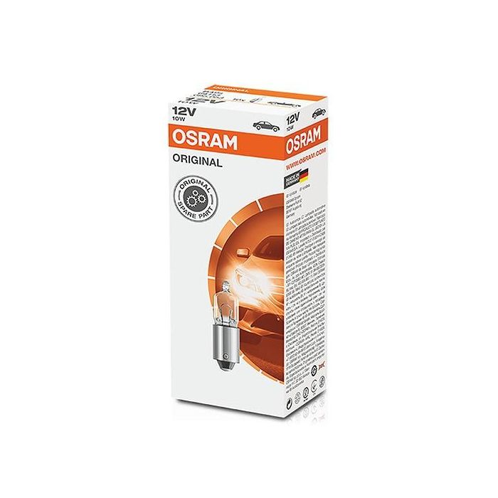 Osram Miniwatt Ba9S 10 W 12 V 64113 | 10 Unidades OS64113 Osram Miniwatt Ba9S 10 W 12 V 64113 | 10 Unidades OS64113