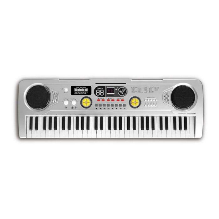 Organo 61 teclas, con mic, toma usb y cable audio. Organo 61 teclas, con mic, toma usb y cable audio.