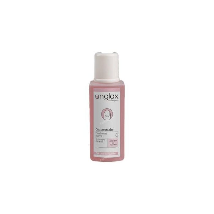 Unglax Nail Experts Quitaesmalte Sin Acetona con Aloe Vera Suave Cuidado Efectivo para Uñas y Manos Hidratadas 115 ml