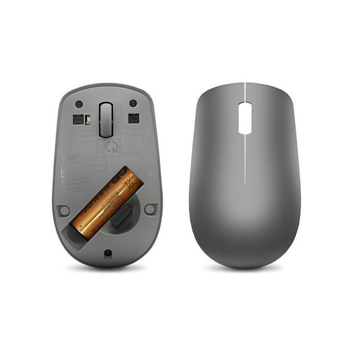 Lenovo Ratón Inalámbrico 530 (Graphite), Tecnología Inalámbrica 2.4 GHz con Receptor Nano USB, Diseño Ergonómico y Plug-and-Play para Máxima Comodidad 3