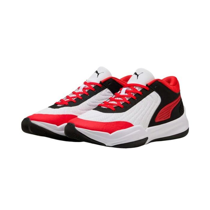 Zapatillas de Baloncesto para Adultos Puma Court Pro 2 Blanco Rojo L 1