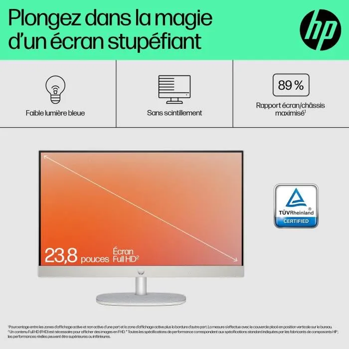 HP Ordenador Todo en Uno 24-cr0069nf 23.8" FHD Core i3-N300 8GB RAM 512GB SSD Windows 11 + Teclado y Mouse 5