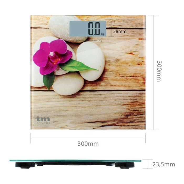 Báscula Digital de Baño TM Electron Zen Marrón Slim (23 mm) 2 Báscula Digital de Baño TM Electron Zen Marrón Slim (23 mm) 2