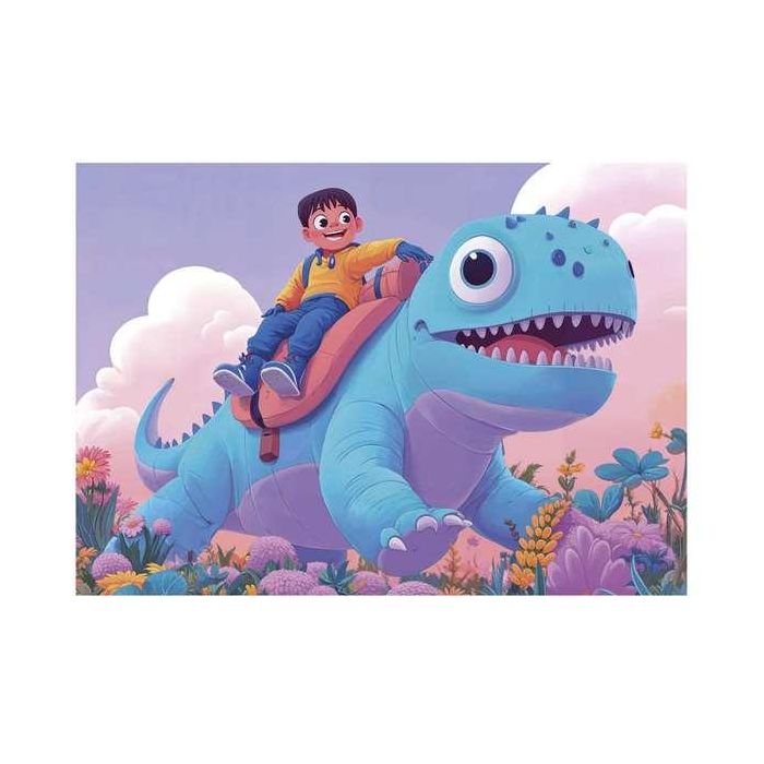 Educa Puzzle Simpáticos Dinos 20-40-60-80 Piezas 4