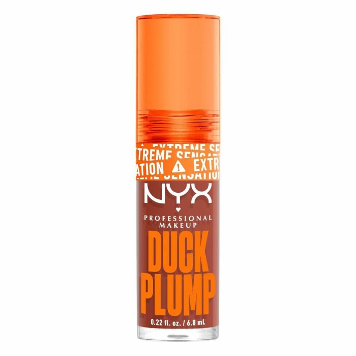 NYX PROFESSIONAL MAKE UP DUCK PLUMP Brillo de Labios Volumen Extremo y Rellenador Instantáneo Tono Brown of Applause Vegano 6,8 ml 1