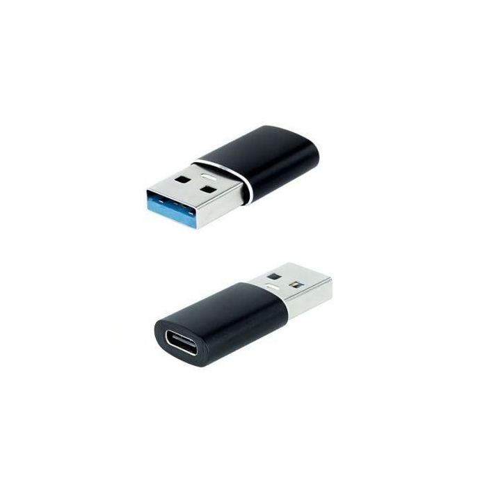 Nanocable 10.02.0012 Adaptador USB 3.1 USB-A Macho a USB-C Hembra para Carga y Datos, Función OTG, Plug & Play, Negro Nanocable 10.02.0012 Adaptador USB 3.1 USB-A Macho a USB-C Hembra para Carga y Datos, Función OTG, Plug & Play, Negro