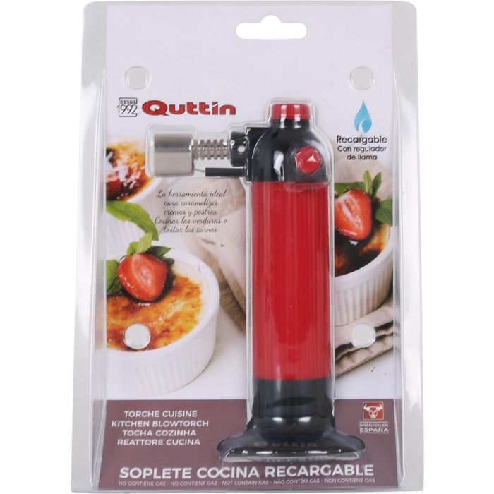 Quttin Soplete Cocina Recargable, 7 cm Ancho, 15 cm Alto, 9 cm Largo (6 Unidades) 1