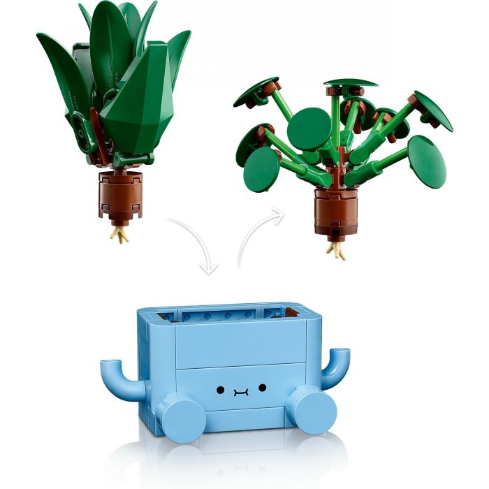 LEGO 10349 Botanicals Plantas Felices Set de Construcción - Drácena y Pilea con Macetas Intercambiables para Decoración 7
