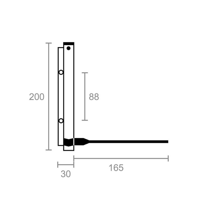 Brimic mc02 bl m57201 Muelle Cierrapuertas con Brazo en Aluminio Blanco 200x30mm Carga 40-45kg 1