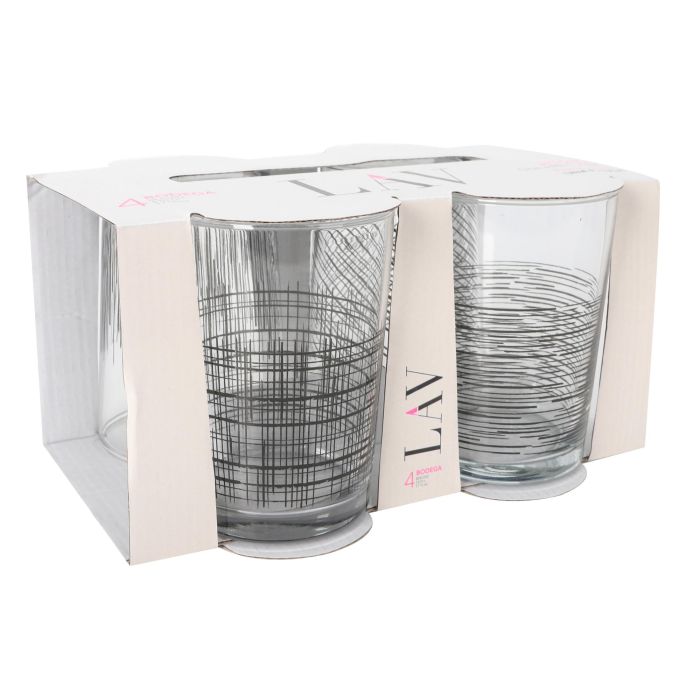 Set 4 Vasos Sidra 520 cc Black Li - LAV (6 Cajas) 3 Set 4 Vasos Sidra 520 cc Black Li - LAV (6 Cajas) 3