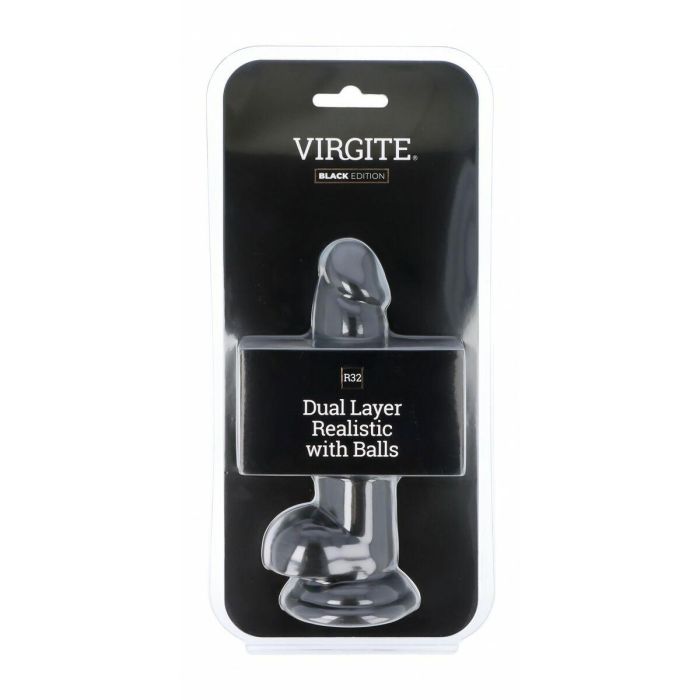 Consolador Realista Virgite R32 Negro 17 cm 5 Consolador Realista Virgite R32 Negro 17 cm 5