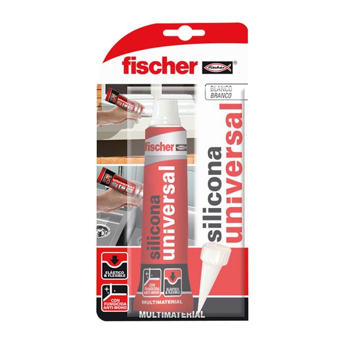 Silicona universal blanco 98718 fischer 50 ml