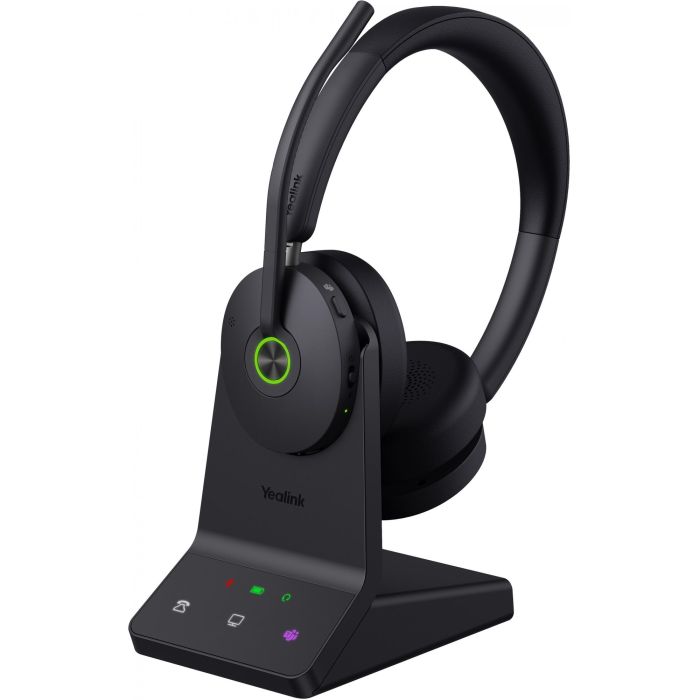 Yealink WH68 UC Auriculares Inalámbricos y Alámbricos Diadema para Llamadas/Música con Cancelación de Ruido Activo Negro
