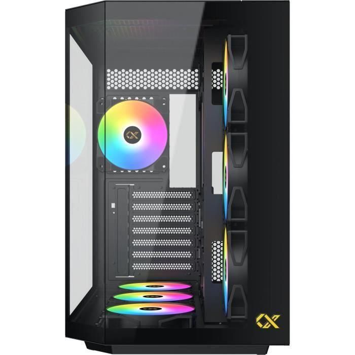 Caja para PC - XIGMATEK - CUBI II - Cube - E-ATX - Vidrio templado - ARGB - Negra 1