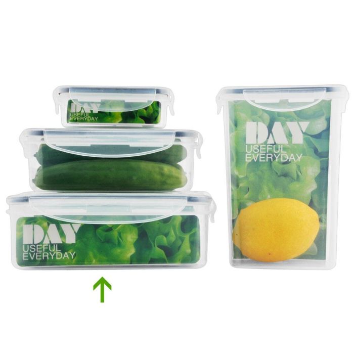 Day Recipiente Hermético Rectangular Storage 1.5 L Libre de BPA 1